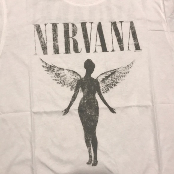 SOLD OUT White Nirvana Vintage Concert Band Graphic Tee - Picture 7 of 7